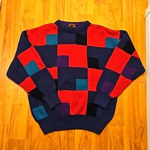 Vintage "Cosby" Colorblock Sweater